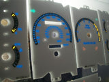 87-89 Ford Mustang GT 5.0 Km Cluster White Face Glow Through Gauges 201065BKM