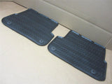 OEM 2006-2011 Audi A6 & Quattro Black All Weather Rubber Rear Floor Mats 2 piece Set