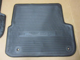 OEM 2006-2011 Audi A6 & Quattro Black All Weather Rubber Rear Floor Mats 2 piece Set