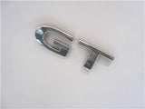 OEM General Motors GT 1-10/16" x 1/2" Chrome Emblem Sign Badge Logo Nameplate