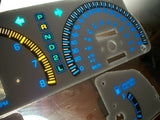 95-97 Toyota Tacoma w RPM Km Cluster White Face Glow Through Gauges 201062BKM