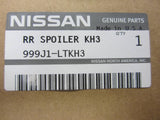 OEM 07 08 09 10 11 Nissan Sentra Rear Deck Lid Trunk Spoiler Wing Super Black KH3
