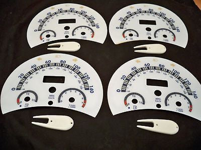 4 Lot OF 98-04 AT VW Beetle Bug White Face Gauge Gauges