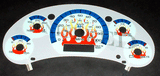 98-02 CHEVY S10 Blazer WHITE FACE Flamed Glow Gauges