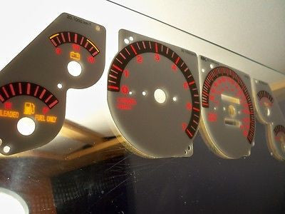 93 94 95 Metric Kilometers KPH Jeep Grand Cherokee White Face Gauges For Cluster