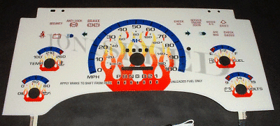 95 96 97 S10 Blazer Isuzu Flame White Face Glow Gauges