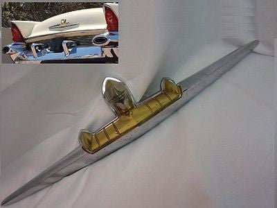 Lincoln TRUNK Ornament Emblem 1956 Mascot Brass Man Knight CHROME SIGN VINTAGE 1