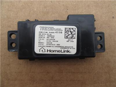 OEM 2016 2017 Overhead Console Garage Door Opener Control Module 84084118