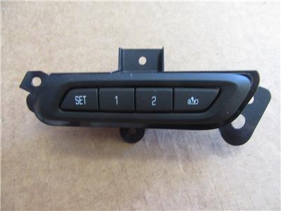 2013-2017 Cadillac XTS Seat Memory Switch Driver LH Black W/Bracket 22962508