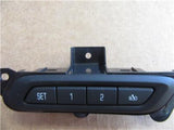 2013-2017 Cadillac XTS Seat Memory Switch Driver LH Black W/Bracket 22962508