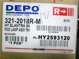 DEPO 2004-2006 Hyundai Elantra Right Passenger Side Fog Light HY2593120