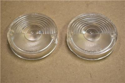 NOS Mopar 1955-1956 Dodge Reverse Tail Light Lens Cover Set PAIR # 1604382