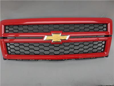 OEM 2014-2015 Chevrolet Silverado 1500 Front Bumper Grille Victory Red 23194172
