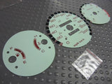 Kilometers 96-00 Honda Civic Manual Green Face Glow Through Gauges For Cluster