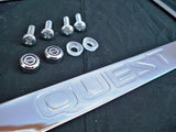 Nissan Quest Engraved Chrome Metal License Plate Frame W/ LOGO Screw Caps
