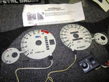 1997-2001 Automatic Transmission Honda Prelude White Face Glow Gauges Kit