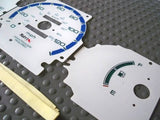 MT Stick Manual 96-00 Honda Civic DX Cluster White Face Glow Through Gauges