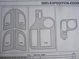 2003-2006 Ford Expedition Eddie Bauer 2WD Dash Kit Trim Overlay W/O Navigation