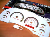 1998-2002 Chevy S10 Blazer White Face Glow Through Gauges In Kilometers KPH Red