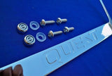 Nissan Quest Engraved Chrome Metal License Plate Frame W/ LOGO Screw Caps