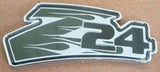 Chevy Cavalier Z24 Logo Green Fender Emblem Emblems Flamed Sign Decals