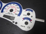 1998-2002 Chevy S10 AT White Face Glow Gauges With RPM Tachometer Kilometers KPH