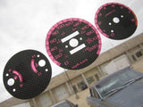 KPH Kilometers 96-00 Honda Civic MT Carbon Fiber White Face Glow Through Gauges
