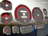 1994-1997 Dodge Ram White Face Glow Through Gauges In Kilometers For Cluster APC