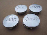 Set of 4 OEM Wheel Center Cap Genuine Jeep For 18" Wheels 2 1/8" Chrome Caps