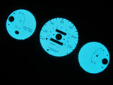 1996-2000 Honda Civic DX Manual Transmission Glow Gauges For Cluster Blue Green