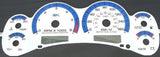 1998-2002 Chevy S10 AT White Face Glow Gauges With RPM Tachometer Kilometers KPH