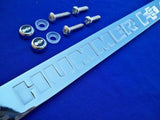 1 Hummer H3 Chrome Engraved Metal License Plate Frame Licensed + Logo Caps