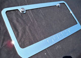 Nissan Quest Engraved Chrome Metal License Plate Frame W/ LOGO Screw Caps