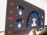 1994 1995 KPH GMC Safari Astro Van Cluster Glow Through White Face Gauges KILO