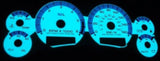 1998-2002 Chevy S10 AT White Face Glow Gauges With RPM Tachometer Kilometers KPH