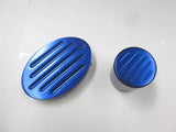 1992-2000 Honda Civic All Models Billet Radiator Cap Cover & Solenoid Cover Blue