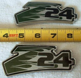 Chevy Cavalier Z24 Logo Green Fender Emblem Emblems Flamed Sign Decals