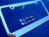 All Ford Excursion Chrome Metal Licensed License Plate Frame W/ logo screw caps