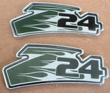 Chevy Cavalier Z24 Logo Green Fender Emblem Emblems Flamed Sign Decals