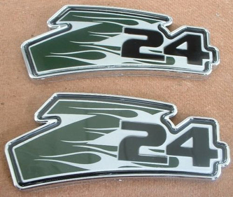 Chevy Cavalier Z24 Logo Green Fender Emblem Emblems Flamed Sign Decals