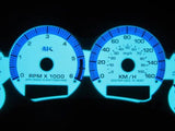 1998-2002 Chevy S10 AT White Face Glow Gauges With RPM Tachometer Kilometers KPH