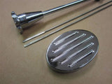 1994-2001 Acura Integra Chromed Aluminum Billet Dipstick & Water Cap Cover Combo