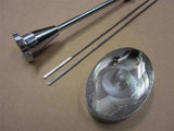 1994-2001 Acura Integra Chromed Aluminum Billet Dipstick & Water Cap Cover Combo