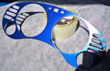 1995-1999 Eclipse Avenger Sebring Blue Aluminum Bezel Overlay For Cluster MT