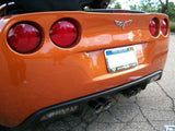 1 Engraved Chevy Corvette Vette C5 Chrome Metal License Plate Frame W Logo Caps