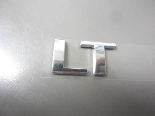 OEM GM Chevy LT Logo Rear Trunk Lid Chrome Emblem Sign