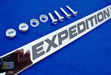 1997-2020 Ford Expedition Chrome Metal License Plate Frame with logo screw caps