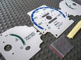 MT Stick Manual 96-00 Honda Civic DX Cluster White Face Glow Through Gauges