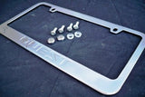 Nissan Quest Engraved Chrome Metal License Plate Frame W/ LOGO Screw Caps