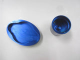 1992-2000 Honda Civic All Models Billet Radiator Cap Cover & Solenoid Cover Blue